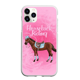 Чехол для iPhone 11 Pro Max матовый с принтом Horseback Rading в Белгороде, Силикон |  | животные | конный спорт | конь | лошадь | наездник | спорт