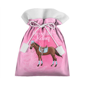 Подарочный 3D мешок с принтом Horseback Rading в Белгороде, 100% полиэстер | Размер: 29*39 см | животные | конный спорт | конь | лошадь | наездник | спорт