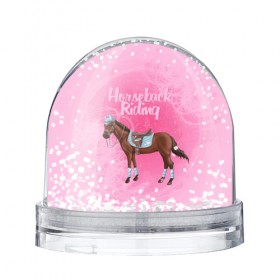 Снежный шар с принтом Horseback Rading в Белгороде, Пластик | Изображение внутри шара печатается на глянцевой фотобумаге с двух сторон | животные | конный спорт | конь | лошадь | наездник | спорт