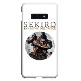 Чехол для Samsung S10E с принтом Sekiro в Белгороде, Силикон | Область печати: задняя сторона чехла, без боковых панелей | action | game | japan | sekiro | shadows die twice | wolf | воин | волк | игра | сенгоку | экшен | япония