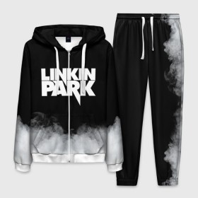 Мужской костюм 3D с принтом Linkin Park в Белгороде, 100% полиэстер | Манжеты и пояс оформлены тканевой резинкой, двухслойный капюшон со шнурком для регулировки, карманы спереди | Тематика изображения на принте: 