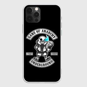 Чехол для iPhone 12 Pro с принтом Undertale. Sans of Anarchy в Белгороде, силикон | область печати: задняя сторона чехла, без боковых панелей | asriel | chara | dreemurr | fight | frisk | gamer | mercy | rpg | sans | skeleton | undertale | азриэль | андертэйл | дримурр | история | подземная | санс | сказка | скелет | фриск | чара