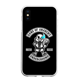 Чехол для iPhone XS Max матовый с принтом Undertale Sans of Anarchy в Белгороде, Силикон | Область печати: задняя сторона чехла, без боковых панелей | Тематика изображения на принте: asriel | chara | dreemurr | fight | frisk | gamer | mercy | rpg | sans | skeleton | undertale | азриэль | андертэйл | дримурр | история | подземная | санс | сказка | скелет | фриск | чара