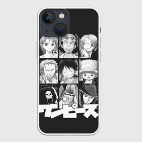 Чехол для iPhone 13 mini с принтом иероглифы One Piece в Белгороде,  |  | Тематика изображения на принте: anime | kaido | luffy | manga | one piece | theory | zoro | большой куш | ван | луффи | манга | манки д | мульт | пираты | пис | рыжий | сёнэн | сериал | шанкс