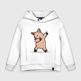 Детское худи Oversize хлопок с принтом Dabbing Pig в Белгороде, френч-терри — 70% хлопок, 30% полиэстер. Мягкий теплый начес внутри —100% хлопок | боковые карманы, эластичные манжеты и нижняя кромка, капюшон на магнитной кнопке | best | dab | dabbig | dance | freedom | hip hop | music | pig | rap | даб | даббинг | крутой | лучший | музыка | рэп | рэпер | свинья | свобода | танец | хип хоп