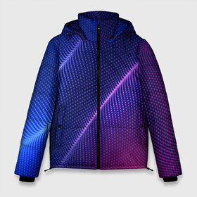 Мужская зимняя куртка 3D с принтом фиолетово 3d волны 2020 в Белгороде, верх — 100% полиэстер; подкладка — 100% полиэстер; утеплитель — 100% полиэстер | длина ниже бедра, свободный силуэт Оверсайз. Есть воротник-стойка, отстегивающийся капюшон и ветрозащитная планка. 

Боковые карманы с листочкой на кнопках и внутренний карман на молнии. | Тематика изображения на принте: 2020 | 3d | angels | disclosure | gesara | nesara | paul butler | saint germain | sananda | violet flame | волны | фиолетово