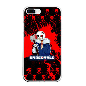 Чехол для iPhone 7Plus/8 Plus матовый с принтом UNDERTALE в Белгороде, Силикон | Область печати: задняя сторона чехла, без боковых панелей | Тематика изображения на принте: asriel dreemurr | chara | frisk | sans | undertale | азриэль дримурр | андертейл | андрайн | гастер | меттатон | санс | фриск | чара