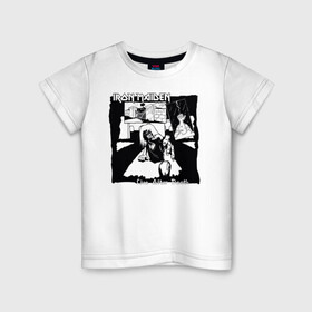 Детская футболка хлопок с принтом Iron Maiden Live after Death в Белгороде, 100% хлопок | круглый вырез горловины, полуприлегающий силуэт, длина до линии бедер | eddie | heavy metal | iron maiden | live after death | metal | rock | метал | рок | тяжёлый метал | эдди