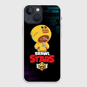 Чехол для iPhone 13 mini с принтом BRAWL STARS SALLY LEON в Белгороде,  |  | brawl stars | crow | leon | leon shark | sally leon | shark | stars | акула | берли | ворон | леон | леон акула | спайк | эль примо