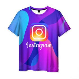 Мужская футболка 3D с принтом Instagram Exclusive в Белгороде, 100% полиэфир | прямой крой, круглый вырез горловины, длина до линии бедер | insta | instagram | instagramm | social | видео | инста | инстаграм | инстаграмм | приложение | социальная сеть | фото