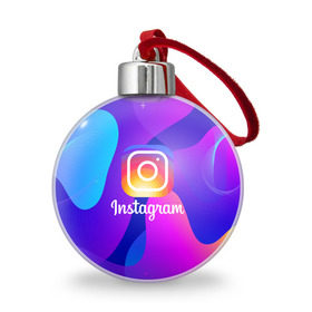 Ёлочный шар с принтом Instagram Exclusive в Белгороде, Пластик | Диаметр: 77 мм | Тематика изображения на принте: insta | instagram | instagramm | social | видео | инста | инстаграм | инстаграмм | приложение | социальная сеть | фото