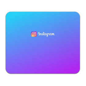 Коврик для мышки прямоугольный с принтом INSTAGRAM GRADIENT в Белгороде, натуральный каучук | размер 230 х 185 мм; запечатка лицевой стороны | insta | instagram | instagramm | social | видео | инста | инстаграм | инстаграмм | приложение | социальная сеть | фото