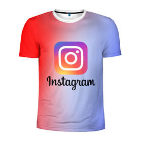 Мужская футболка 3D спортивная с принтом INSTAGRAM в Белгороде, 100% полиэстер с улучшенными характеристиками | приталенный силуэт, круглая горловина, широкие плечи, сужается к линии бедра | insta | instagram | instagramm | social | видео | инста | инстаграм | инстаграмм | приложение | социальная сеть | фото