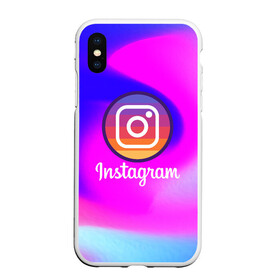 Чехол для iPhone XS Max матовый с принтом INSTAGRAM в Белгороде, Силикон | Область печати: задняя сторона чехла, без боковых панелей | insta | instagram | instagramm | social | видео | инста | инстаграм | инстаграмм | приложение | социальная сеть | фото