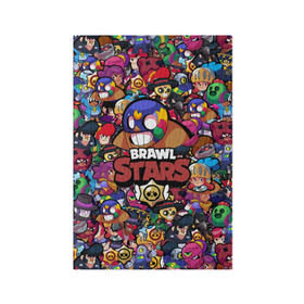 Обложка для паспорта матовая кожа с принтом BRAWL STARS EL PRIMO в Белгороде, натуральная матовая кожа | размер 19,3 х 13,7 см; прозрачные пластиковые крепления | Тематика изображения на принте: bibi | brawl stars | brock | bull | crow | dinomike | el primo | leon | mobile game | nita | poko | ricochet | stars | tara | бравл старс | ворон | леон | мобильные игры