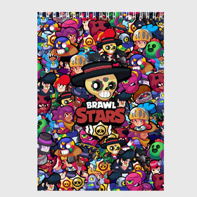 Скетчбук с принтом BRAWL STARS POKO в Белгороде, 100% бумага
 | 48 листов, плотность листов — 100 г/м2, плотность картонной обложки — 250 г/м2. Листы скреплены сверху удобной пружинной спиралью | bibi | brawl stars | brock | bull | crow | dinomike | el primo | leon | mobile game | nita | poko | ricochet | stars | tara | бравл старс | ворон | леон | мобильные игры