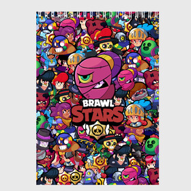 Скетчбук с принтом BRAWL STARS TARA в Белгороде, 100% бумага
 | 48 листов, плотность листов — 100 г/м2, плотность картонной обложки — 250 г/м2. Листы скреплены сверху удобной пружинной спиралью | bibi | brawl stars | brock | bull | crow | dinomike | el primo | leon | mobile game | nita | poko | ricochet | stars | tara | бравл старс | ворон | леон | мобильные игры