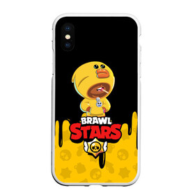 Чехол для iPhone XS Max матовый с принтом BRAWL STARS SALLY LEON в Белгороде, Силикон | Область печати: задняя сторона чехла, без боковых панелей | brawl stars | brawl stars все персонажи | crow | leon | leon shark | sally leon | shark | stars | акула | берли | ворон | леон | леон акула | спайк | эль примо