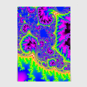 Постер с принтом NEON&ACID в Белгороде, 100% бумага
 | бумага, плотность 150 мг. Матовая, но за счет высокого коэффициента гладкости имеет небольшой блеск и дает на свету блики, но в отличии от глянцевой бумаги не покрыта лаком | abstract | abstraction | texture | абстракция | геометрия | иллюзия | обман зрения | оптический узор | текстура