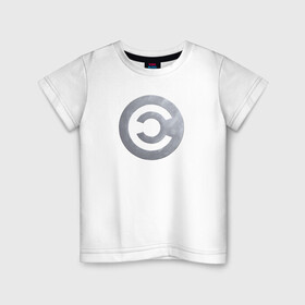 Детская футболка хлопок с принтом CALDARI в Белгороде, 100% хлопок | круглый вырез горловины, полуприлегающий силуэт, длина до линии бедер | caldari | eve | eve online | игры | калдари | эмблема