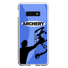 Чехол для Samsung S10E с принтом Archery в Белгороде, Силикон | Область печати: задняя сторона чехла, без боковых панелей | archer | archery | bow | bow hunter | bowhunter | лук | лучник | стрельба из лука