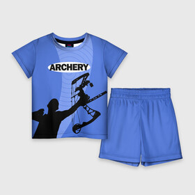 Детский костюм с шортами 3D с принтом Archery в Белгороде,  |  | archer | archery | bow | bow hunter | bowhunter | лук | лучник | стрельба из лука