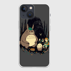 Чехол для iPhone 13 mini с принтом Totoro в Белгороде,  |  | anime | hayao miyazaki | japanese | meme | miyazaki | piano | studio ghibli | tokyo | totoro | гибли | котобус | мой | сосед | сусуватари | тонари | тоторо | хаяо миядзаки