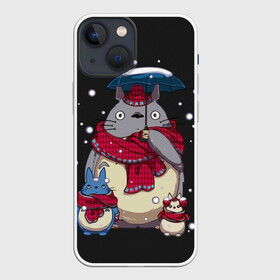 Чехол для iPhone 13 mini с принтом My Neighbor Totoro зонт от снега в Белгороде,  |  | anime | hayao miyazaki | japanese | meme | miyazaki | piano | studio ghibli | tokyo | totoro | гибли | котобус | мой | сосед | сусуватари | тонари | тоторо | хаяо миядзаки