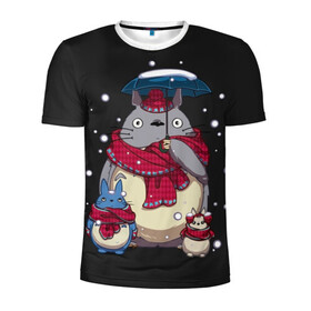 Мужская футболка 3D спортивная с принтом My Neighbor Totoro зонт от снега в Белгороде, 100% полиэстер с улучшенными характеристиками | приталенный силуэт, круглая горловина, широкие плечи, сужается к линии бедра | anime | hayao miyazaki | japanese | meme | miyazaki | piano | studio ghibli | tokyo | totoro | гибли | котобус | мой | сосед | сусуватари | тонари | тоторо | хаяо миядзаки