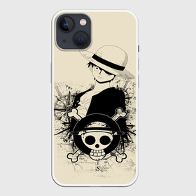 Чехол для iPhone 13 с принтом шляпа и череп One Piece в Белгороде,  |  | anime | kaido | luffy | manga | one piece | theory | zoro | большой куш | ван | луффи | манга | манки д | мульт | пираты | пис | рыжий | сёнэн | сериал | шанкс