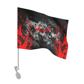 Флаг для автомобиля с принтом АлисА в Белгороде, 100% полиэстер | Размер: 30*21 см | alisa | rock | ussr | алиса | алиса группа | константин кинчев | рок | ссср