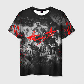 Мужская футболка 3D с принтом АлисА в Белгороде, 100% полиэфир | прямой крой, круглый вырез горловины, длина до линии бедер | alisa | rock | ussr | алиса | алиса группа | константин кинчев | рок | ссср