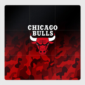 Магнитный плакат 3Х3 с принтом CHICAGO BULLS | ЧИКАГО БУЛЛС в Белгороде, Полимерный материал с магнитным слоем | 9 деталей размером 9*9 см | bulls | chicago | chicago bulls | nba | red bulls | usa | америка | быки | нба | сша | чикаго буллс