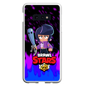 Чехол для Samsung S10E с принтом BRAWL STARS BIBI в Белгороде, Силикон | Область печати: задняя сторона чехла, без боковых панелей | bib | brawl stars | bull | colt | crow | leon | leon shark | moba | sally leon | shark | акула | берли | биби | бравл старс | ворон | жанр | игра | кольт | леон | леон акула | нита | спайк | шелли