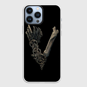 Чехол для iPhone 13 Pro Max с принтом Vikings (bones logo) в Белгороде,  |  | Тематика изображения на принте: bones | good | skull | viking | vikings | бог | викинг | викинги | кости | скандинавы | череп | язычник