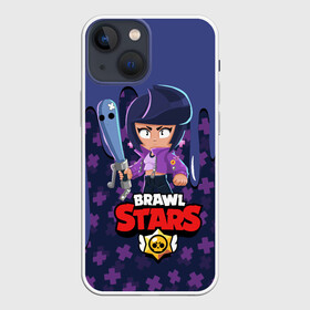 Чехол для iPhone 13 mini с принтом BRAWL STARS BIBI. в Белгороде,  |  | bib | brawl stars | bull | colt | crow | leon | leon shark | moba | sally leon | shark | акула | берли | биби | бравл старс | ворон | жанр | игра | кольт | леон | леон акула | нита | спайк | шелли