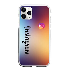 Чехол для iPhone 11 Pro Max матовый с принтом Instagram в Белгороде, Силикон |  | Тематика изображения на принте: 