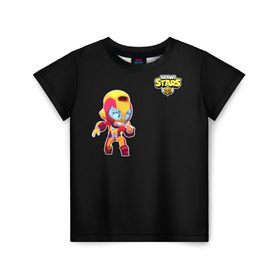 Детская футболка 3D с принтом Brawl Stars (Мах) в Белгороде, 100% гипоаллергенный полиэфир | прямой крой, круглый вырез горловины, длина до линии бедер, чуть спущенное плечо, ткань немного тянется | brawl | moba | stars | supercell | игра | мах