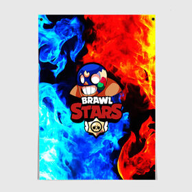 Постер с принтом Brawl Stars El Primo в Белгороде, 100% бумага
 | бумага, плотность 150 мг. Матовая, но за счет высокого коэффициента гладкости имеет небольшой блеск и дает на свету блики, но в отличии от глянцевой бумаги не покрыта лаком | bibi | brawl stars | brock | bull | crow | dinomike | el primo | leon | mobile game | nita | poko | ricochet | stars | tara | бравл старс | ворон | леон | мобильные игры