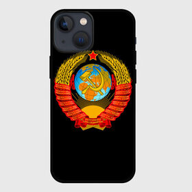 Чехол для iPhone 13 mini с принтом СССР в Белгороде,  |  | Тематика изображения на принте: russia | star | звезда | земля | коммунизм | молот | патриот | патриотизм | планета | россия | серп | солнце | союз | ссср