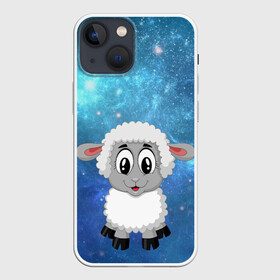 Чехол для iPhone 13 mini с принтом Овечка в Белгороде,  |  | детство | животные | забавный | копыта | кудряшки | лес | мохнатый | овечка | овца | пастбище | поле | уши | шерсть