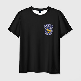 Мужская футболка 3D с принтом S.T.A.R.S. (НА СПИНЕ) в Белгороде, 100% полиэфир | прямой крой, круглый вырез горловины, длина до линии бедер | Тематика изображения на принте: ada wong | biohazard | leon | nemesis | project resistance | raccoon city | re | re3 | resident evil | resident evil 3 | rpd | stars | umbrella | ада вонг | амбрелла | немезис | ужасы