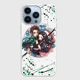 Чехол для iPhone 13 Pro с принтом Брызги красок Demon Slayer в Белгороде,  |  | abstraction | demon slayer | geometry | kimetsu no yaiba | nezuko | shinobu | slayer | tanjiro | zenitsu | абстракция | геометрия | гию томиока | зенитсу | зенитцу | иноске хашибира | клинок рассекающий демонов | не | незуко | неон | соты | 