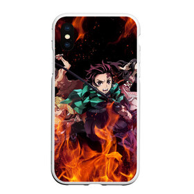 Чехол для iPhone XS Max матовый с принтом KIMETSU NO YAIBA в Белгороде, Силикон | Область печати: задняя сторона чехла, без боковых панелей | demon slayer | demon slayer: kimetsu no yaiba | kimetsu | kimetsu no yaiba | nezuko | slayer | tanjiro | клинок рассекающий демонов | незуко | танджиро | шинобу кочо