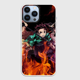 Чехол для iPhone 13 Pro Max с принтом Kimetsu no Yaiba в огне в Белгороде,  |  | demon slayer | demon slayer: kimetsu no yaiba | kimetsu | kimetsu no yaiba | nezuko | slayer | tanjiro | клинок рассекающий демонов | незуко | танджиро | шинобу кочо