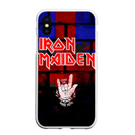Чехол для iPhone XS Max матовый с принтом Iron Maiden в Белгороде, Силикон | Область печати: задняя сторона чехла, без боковых панелей | iron maiden | англия | британия | металл | музыка | рок