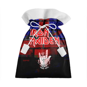 Подарочный 3D мешок с принтом Iron Maiden в Белгороде, 100% полиэстер | Размер: 29*39 см | Тематика изображения на принте: iron maiden | англия | британия | металл | музыка | рок
