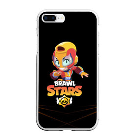 Чехол для iPhone 7Plus/8 Plus матовый с принтом BRAWL STARS MAX в Белгороде, Силикон | Область печати: задняя сторона чехла, без боковых панелей | bib | brawl stars | bull | colt | crow | leon | leon shark | max | moba | sally leon | shark | акула | берли | биби | бравл старс | ворон | жанр | игра | кольт | леон | леон акула | макс | нита | спайк | шелли