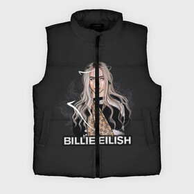 Мужской жилет утепленный 3D с принтом BILLIE EILISH в Белгороде,  |  | ayelish | bad guy | bellyache | bilie eilish | bilie elish | billie | billie eilish | eilish | electronic | elish | music | били айлиш | билли айлиш | эйлиш | элиш