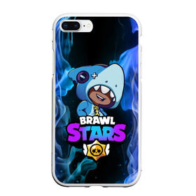 Чехол для iPhone 7Plus/8 Plus матовый с принтом Brawl Stars LEON в Белгороде, Силикон | Область печати: задняя сторона чехла, без боковых панелей | 8 bit | 8 бит | brawl | brawl stars | crow | leon | shark | stars | акула | бравл | бравл старс | браво старс | игра | компьютерная | кров | леон | леон акула | онлайн | старс | шарк